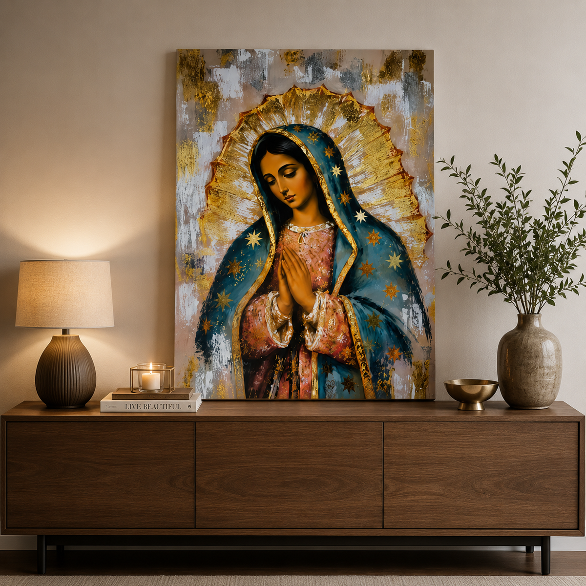 Cuadro Virgen de Guadalupe, Arte Sagrado y Elegancia para tu hogar