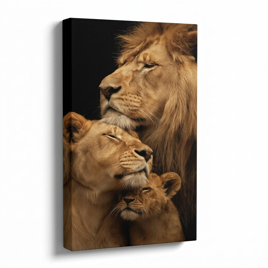 Cuadro Leones Abrazo Familiar – Exclusivo